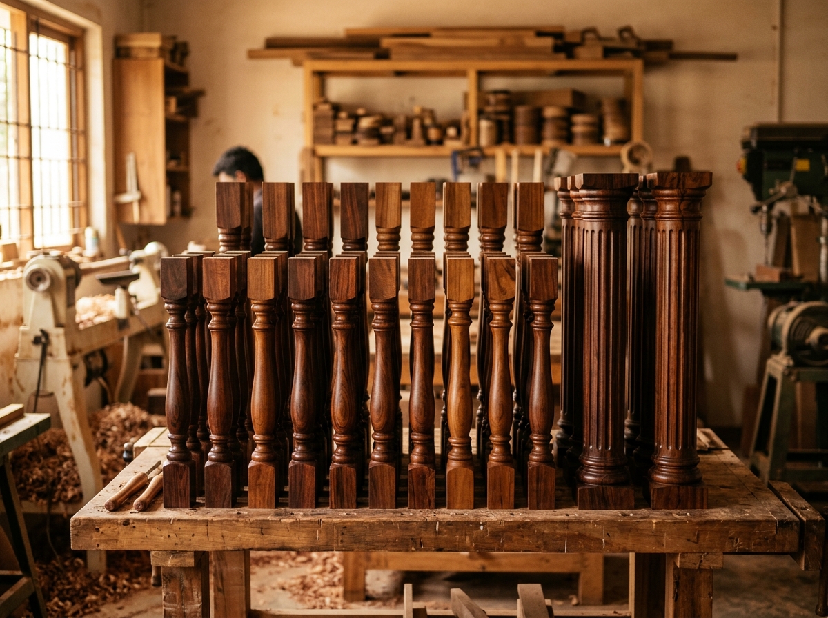 Architectural Wood Turning Balusters and Columns